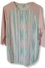 Lularoe Aztec Medium Randy Pastel Southwestern Print Pink Mint White CUTE New!
