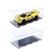 20PCS Car Display Case, 1/64 Scale Vehicle Model Display Boxes with Race Trac...
