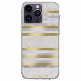 【CASE-MATE】iPhone 14 Pro Max6.7吋Karat Pearl Stripes 璀璨條紋環保抗菌防摔保護殼MagSafe版