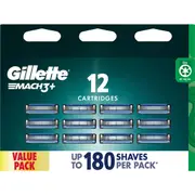 Gillette Mach3+ Razor Blades 12 pack