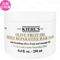 在飛比找森森購物網優惠-Kiehls契爾氏 酪梨橄欖滋潤修護髮膜(250ml)(公司