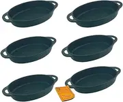 Old Mountain Oval Single Serve Cast Iron Dishes - Preseasoned Set of 6