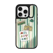 iPhone 16 Pro Mirror Ring Stand Case MagSafe Compatible Melbourne Stickers and Stripes