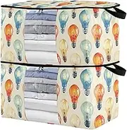 sanluoli 90L 2 Pack Under Bed Shoe Storage with Reinforced Handles, clear window Closet Storage Bins