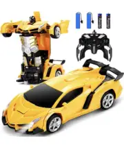Dolanus Remote Control Car - Transform Robot RC Cars Contains All Yellow