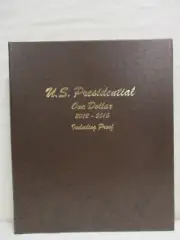 Dansco Coin Album #8185 Presidential Dollars 2012-2016 with Proofs (P D & S)