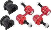 REPAIROCK Front Stabilizer Bar Links with 2 Pcs Bushing for Honda CR-V 1997-2001 Sway Bar Link Kits Suspension Bar End Links No.K90667/K90553 Red 1 Set