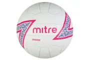 Mitre Shooter Logo Netball (White/Pink/Blue) (5)