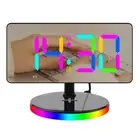 RGB alarm clock with wireless charging night light LED digital clock desk clock