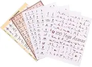 GOOHOCHY Yoga Poses Canvas Wall Art Stretching Exercises Poster Yoga Sequence Chart for Bedroom Dec