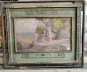 EMILIO LANZI PAINTING AMERICAN IMPRESSIONISM ANTIQUE LANDSCAPE CALIFORNIA LISTED