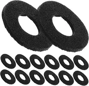 GANAZONO 100pcs Car Door Buckle Shockproof Car Door Sponge Insulation Pad Sound Insulation Pad Car Door Panel Center Hole Sponge Pad Door Crash Mats Cabinet Soft Close Pads Black