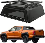 ATATNK MANx4 Truck Cap Topper Camper Shell Pickup Canopy Decked Truck Bed Storage Truck Tonneau Cover Seal Bed Hard Top Compatible for Triton L200 2023 2024