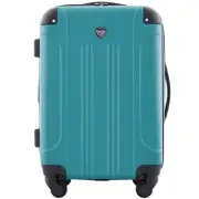 Chicago Hardside Expandable Spinner Luggage, Teal, 20" Carry-On