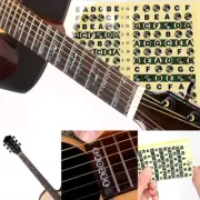 Guitar Learn Fingerboard Map Fret Sticker Neck Decals SW Lables Fretboard Note