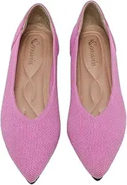 [Semwiss] Women's Ballet Flats, Comfortable Casual Dressy Shoes, Work Flats, Office Shoes, Pointed Toe Leopard Flats