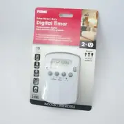 PRIME EZ Set 2-Outlet Digital Countdown Lighting Christmas Lights Timer