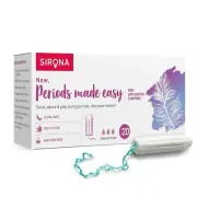 Sirona Period Made Easy Tampons - 20 Piece | For Medium & Regular Flow |