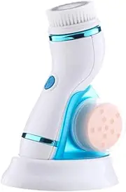 DONFAMDS 1Pc Electric Facial Cleansing Brush Home Face Cleaner Tool for Deep Cleansing Pore Cleaning Exfoliating Massaging with Base for Women