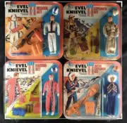 Ideal Evel Knievel Figure Set Rescue Race Safari Arctic 4 Figures New Old Stock