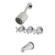 Kingston Brass KBX813.BX Metropolitan Tub and Shower Trim Package - Chrome