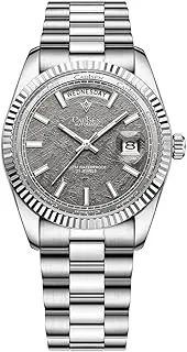 [CADISEN] Automatic Men's Mechanical Watch Sapphire Glass and Stainless Steel Waterproof