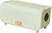 SOESFOUFU Office Desk Cable Organizer Box, Large Capacity, Cord Hider, Power Board Cord Cover, Storage Box, Green