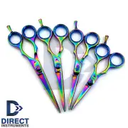 Multi Color Barber Shears 4.5/5/5.5/6'' Hair Cutting Hairdressing Trim Scissors