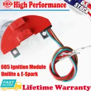 Red Ignition Control Module Unilite E-Spark Distributor Kits For 605 65967 6100M