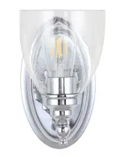 JONATHAN Y Marais 5.5in Metal Glass LED Wall Sconce