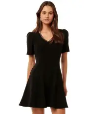 [Forever New] Alessia Embellished Mini Dress in Black