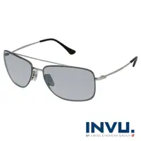 在飛比找momo購物網優惠-【INVU】瑞士完美視覺小臉偏光太陽眼鏡(銀 P1010A)