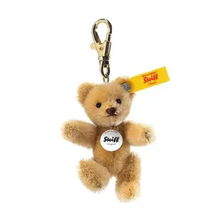 Teddy Bear Steiff 德國金耳釦泰迪熊吊飾鑰匙圈(收藏版吊飾黃標) 黃色/灰色/白色 三款可選 任選一款