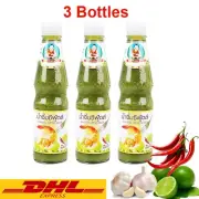 3x Seafood Dipping Sauce Thai Cuisine Chilli Lime Spicy Sour 165 g.