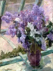 Art Mary Cassatt Lilacs Vase Kitchen Mural Ceramic Backsplash Tile #2324