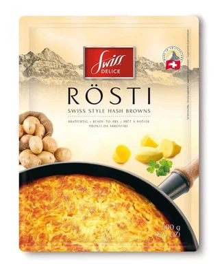 Swiss Delice Rosti – Swiss-style hash brown potatoes ready-to-fry potatoes in...