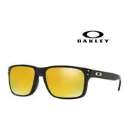 ☆珍愛眼鏡館☆ OAKLEY 奧克利 HOLBROOK™ 亞洲版 輕包覆穩定舒適配戴 OO9244 20 黑框黃水銀深茶鏡片