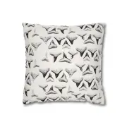 Spun Polyester Sharks Tooth Square Pillowcase