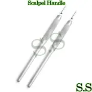 NEW 2PCS SCALPEL HANDLE #3 ROUND PATTERN PREMIUM SURGICAL CRAFTS DENTAL