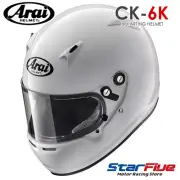Arai CK-6K SNELL/FIA CMR2016 Youth Junior Racing Helmet w/ Clear Shield White