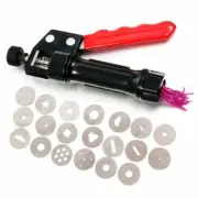 20 Discs Polymer Clay Extruder Craft Gun Set Sculpey Sculpting Sugarcraft Tools