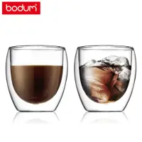 在飛比找momo購物網優惠-【Bodum】PAVINA 雙層玻璃杯兩件組250cc