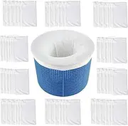IIIHAT Pool Skimmer Socks Reusable Effective Pool Filter Basket Socks to Save Pumps, Filters, Baskets and Skimmers- The Ideal Sock/Net/Saver to Protect Your Inground or Above Ground Pool (20PCS)