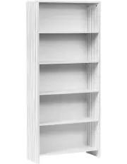 [Cooper & Co] Harper 5 Tier Bookshelf in White