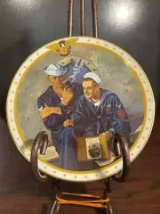 Norman Rockwell “reminiscing” Plate Fast Shipping