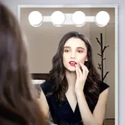 Portable LED Vanity Mirror Lights Rechargeable Makeup 4 LED Bulbs Daylight