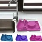 Reusable Silicone Water Bottle Drying Rack Bottle Organizer Countertop