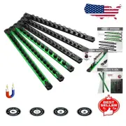 6-Piece Magnetic Socket Rail Organizer with 80 Clips for Efficient Tool Storage