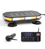22PCS 42 LED Rooftop Strobe Beacon Light Bar Magnetic Emergency Warning Flashing