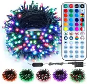 Brizled Color Changing Christmas Lights, 66ft 200 LED RGB String Lights with Rem